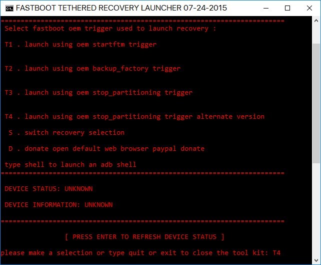 Wybór metody exploitu recovery