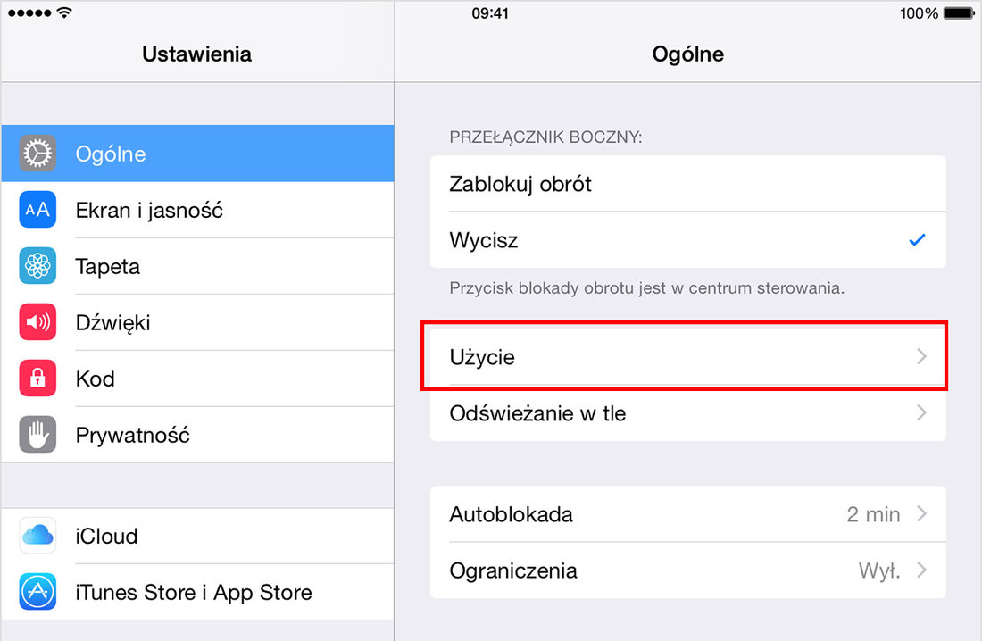 iPhone - sprawdzanie wolnego miejsca