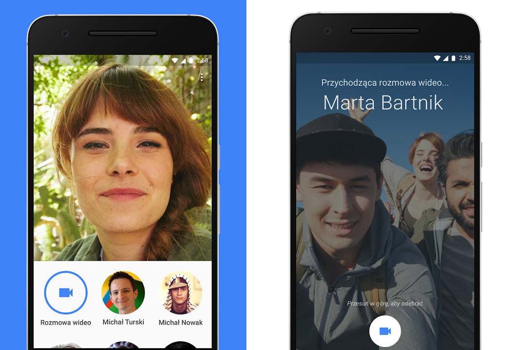 Google Duo - rozmowy wideo