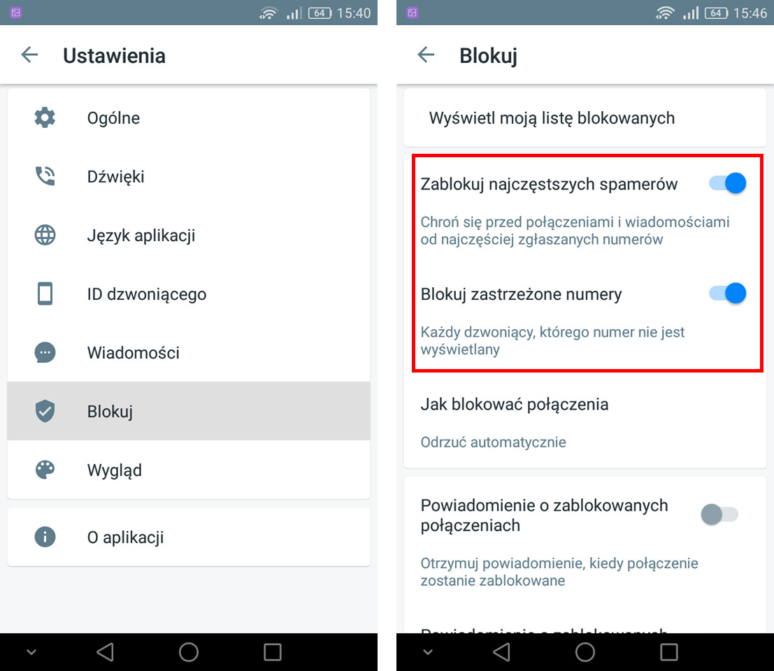 TrueCaller - blokowanie numerów spamerskich i zastrzeżonych