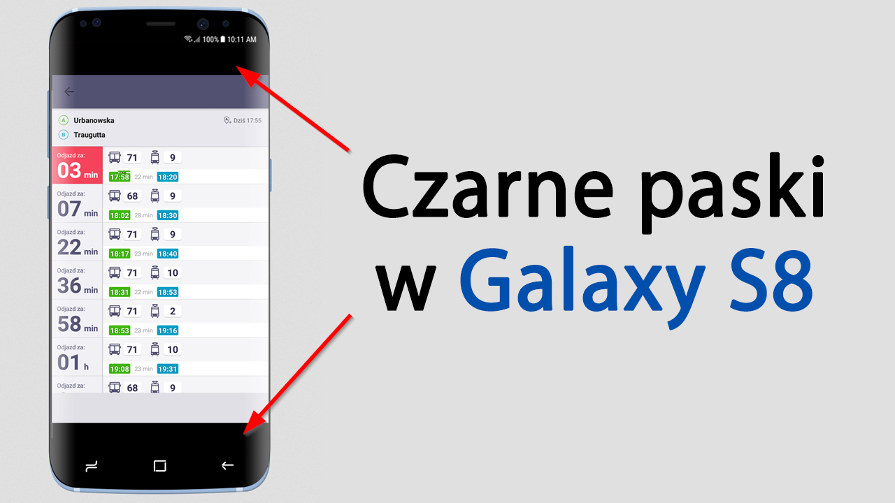 Galaxy S8 - jak wyłączyć czarne paski w aplikacjach