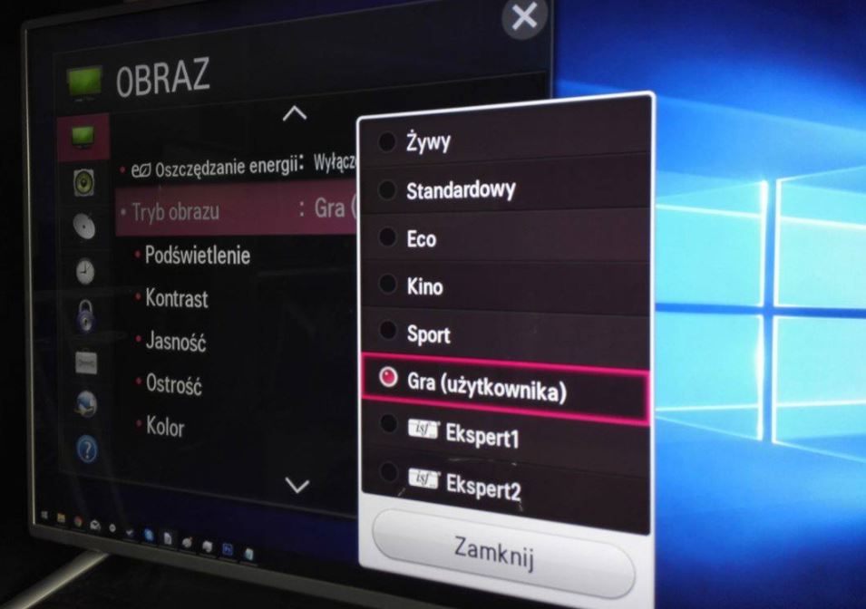 Tryb gry w telewizorze zmniejsza znacznie Input Lag