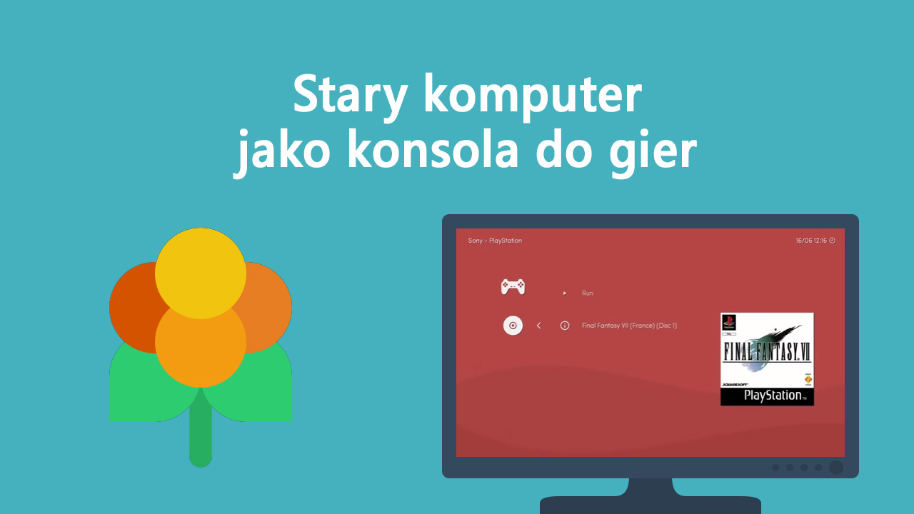 Stary komputer jako konsola do gier z Lakka