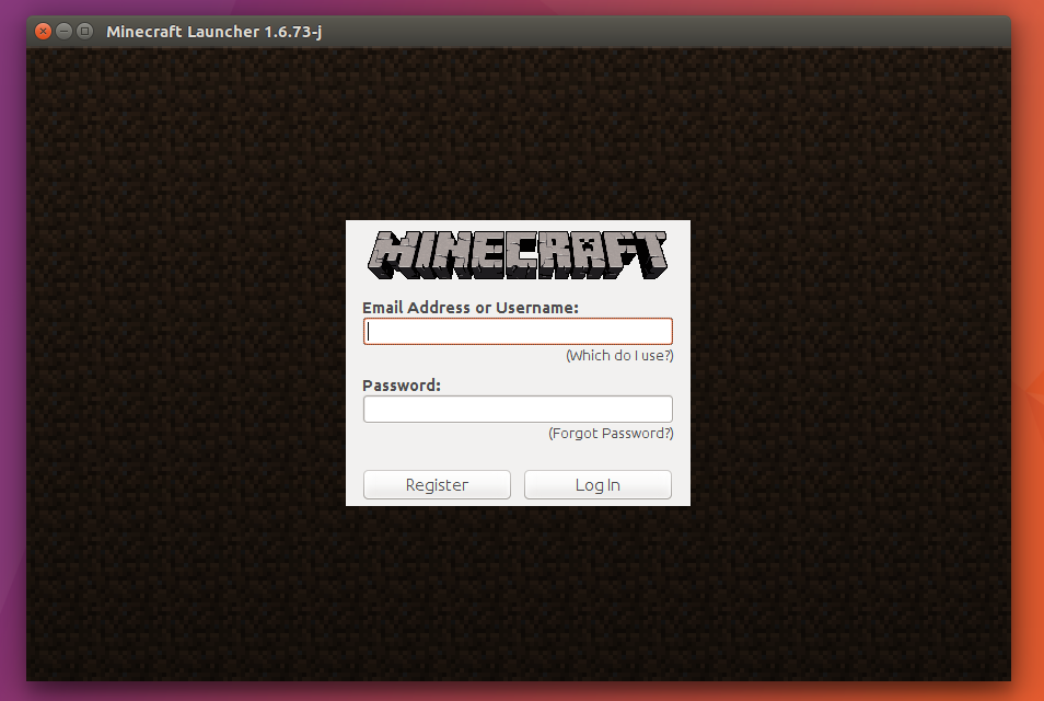 Włącz Minecrafta w Ubuntu