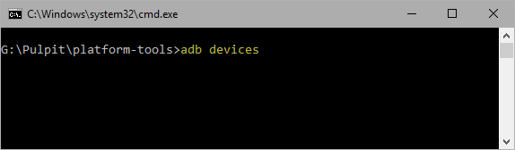 adb devices