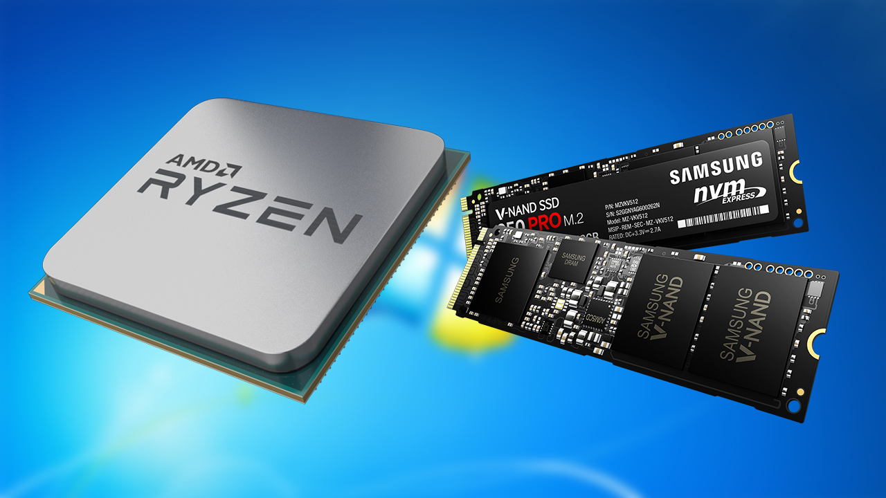 Windows 7 i AMD Ryzen oraz dyski SSD M.2