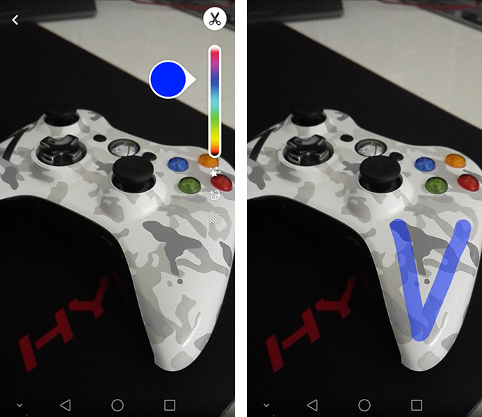 Snapchat - wybierz kolor i zacznij malować
