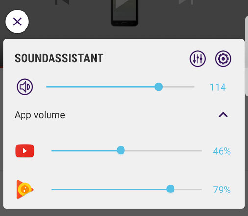 SoundAssistant - ulepszony suwak głośności