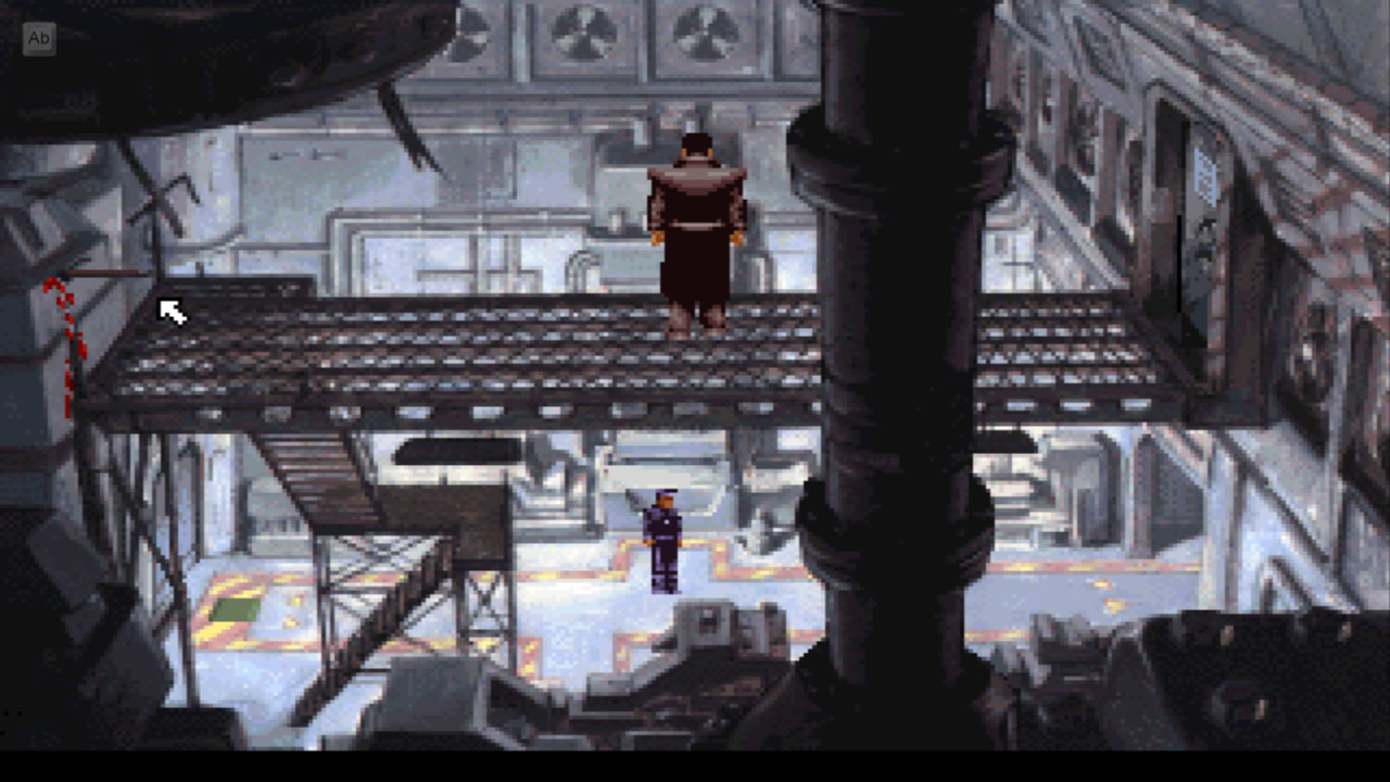 Beneath a Steel Sky uruchomione w ScummVM na Androidzie