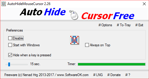 Auto Hide Cursor 