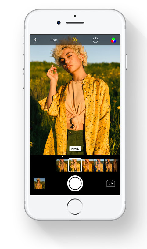 Filtry w aparacie w iOS 11