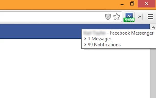 Nieprzeczytane powiadomienia i wiadomości z Facebooka w Chrome