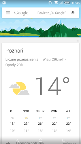 Google Now w Androidzie