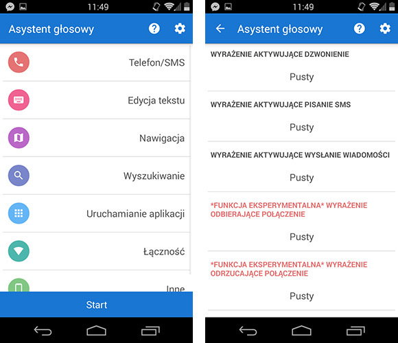 Ustawienia asystenta głosowego w Androidzie