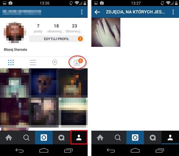 Instagram - zdjęcia, na których jesteśmy