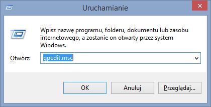Uruchamianie edytora lokalnych zasad grupy