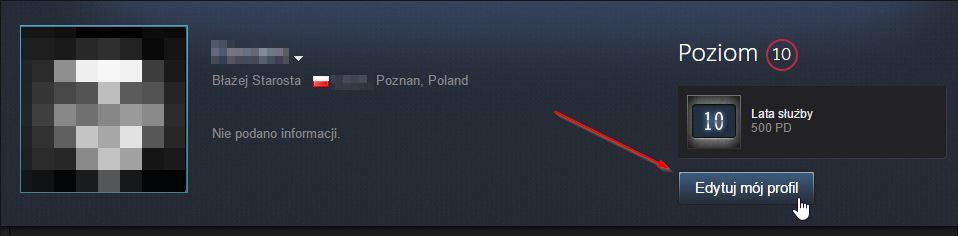 Steam - podgląd profilu