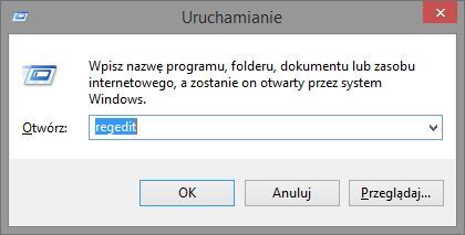 Uruchamianie rejestru w Windowsie