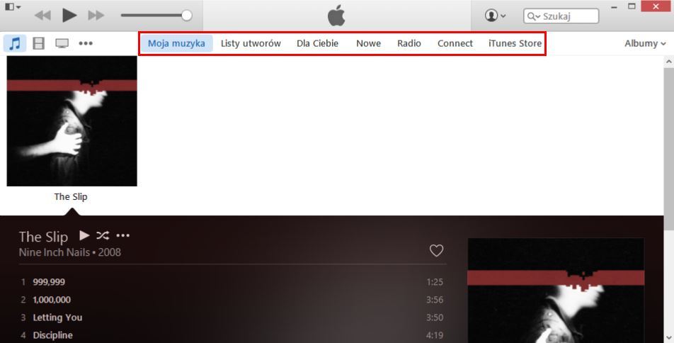 Zakładki Apple Music w iTunes 12.2