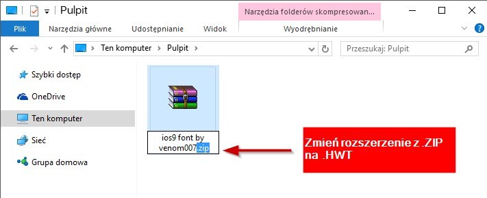 Zmiana rozszerzenia czcionki od venom007 na *.hwt