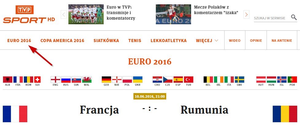 Euro 2016 w TVP Sport HD