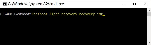 Fastboot - wgraj recovery