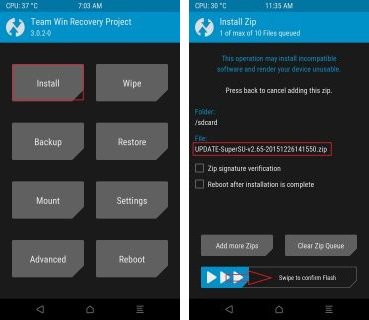 TWRP - instalacja SuperSU