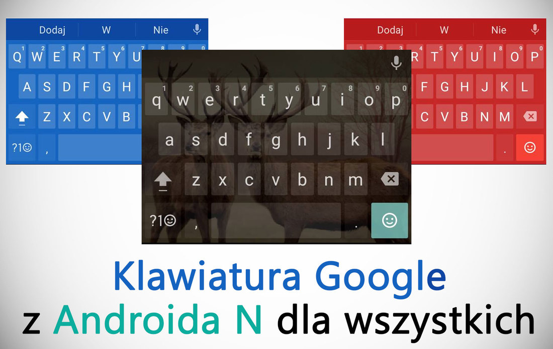 Instalacja Klawiatury z Androida N w starszym Androidzie