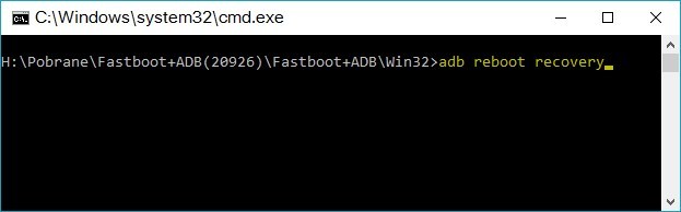 adb reboot recovery