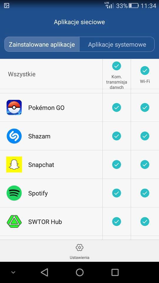 Pokemon GO - upewnij się, że aplikacja ma dostęp do sieci