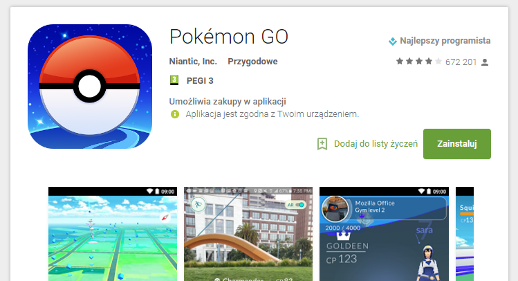 Pokemon GO oficjalnie w Polsce