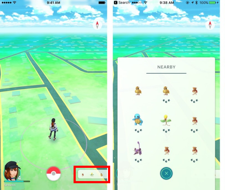 Pokemon GO - Nearby