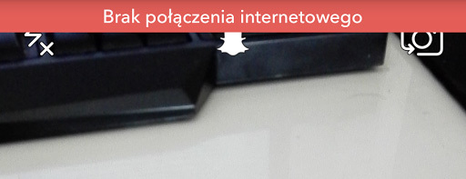 Snapchat -brak połączenia internetowego