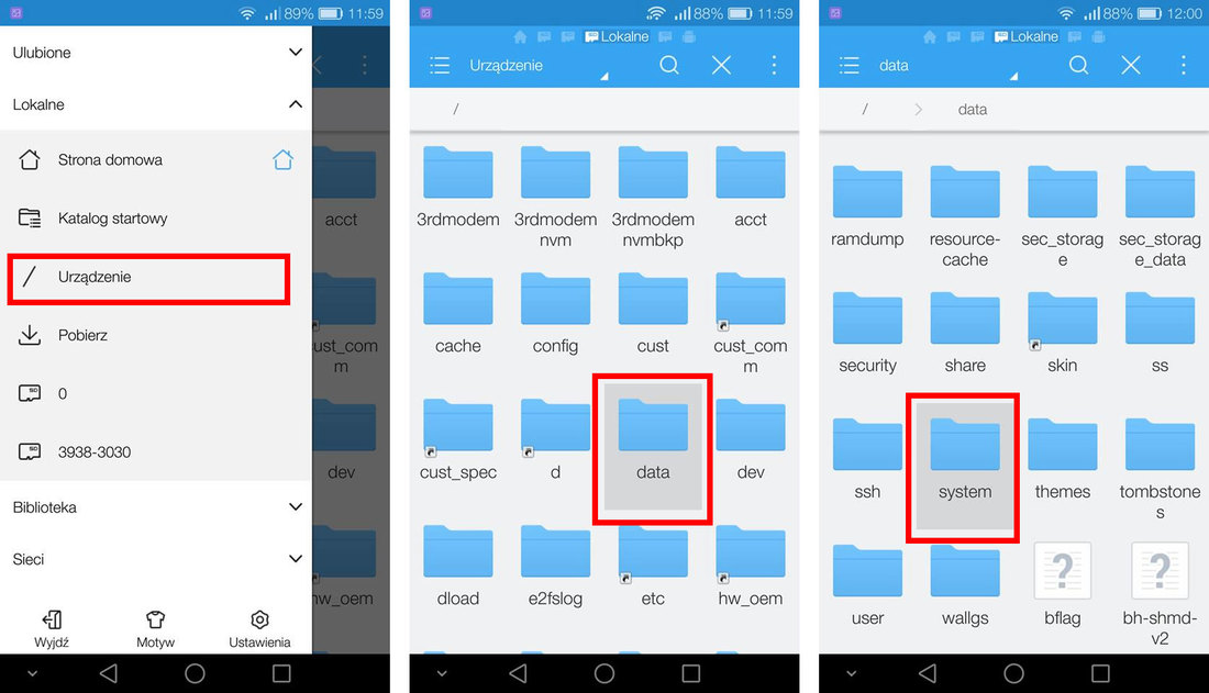 Wejdź do folderu Data/System i usuń Accounts.db