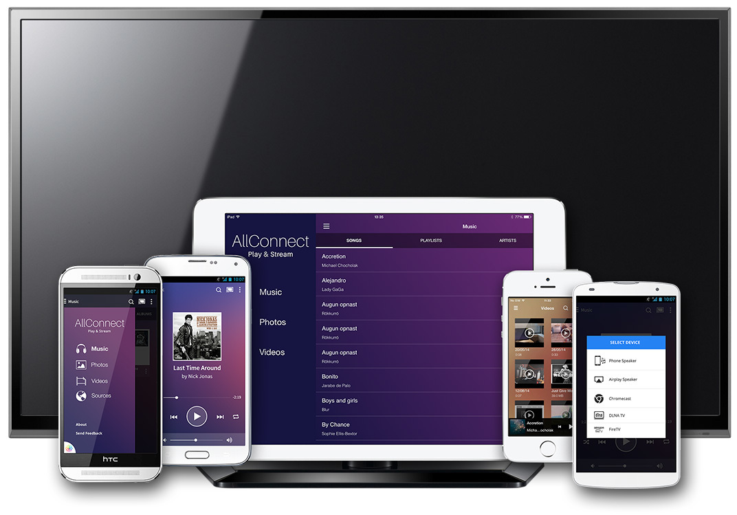 AllConnect - udostępnianie mediów z Androida do TV