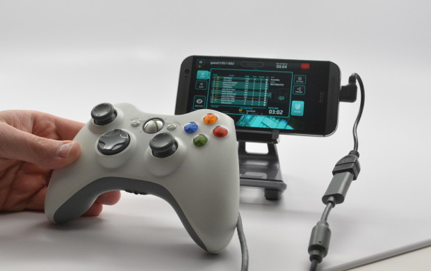 Xbox 360 - przewodowy pad podłączony do Androida