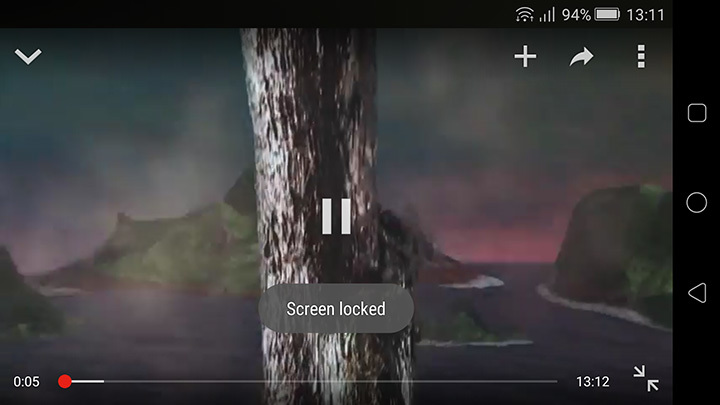 Zablokowany ekran podczas oglądania filmu