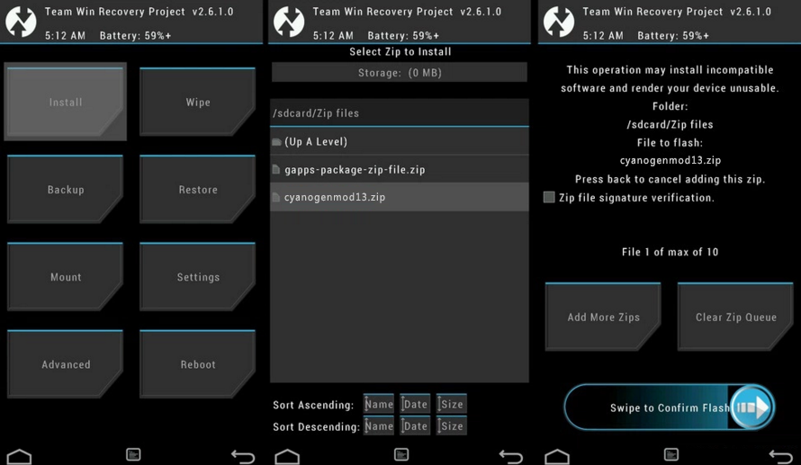 Instalacja CM13