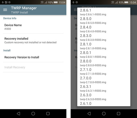 TWRP Manager - instalacja TWRP