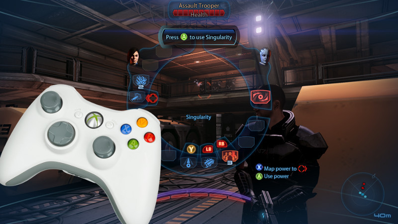 Jak grać na padzie w Mass Effect na PC