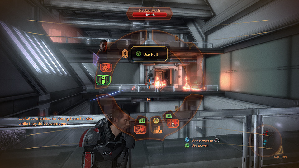 Interfejs do pada w Mass Effect 2