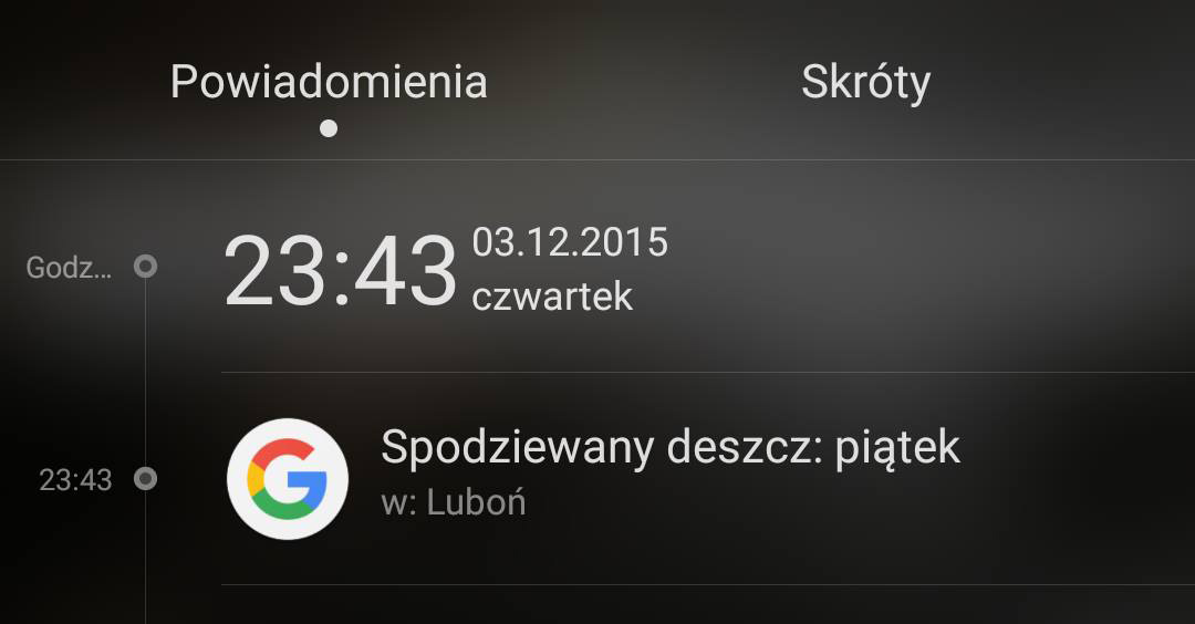 Wyłączanie powiadomień o pogodzie w Androidzie