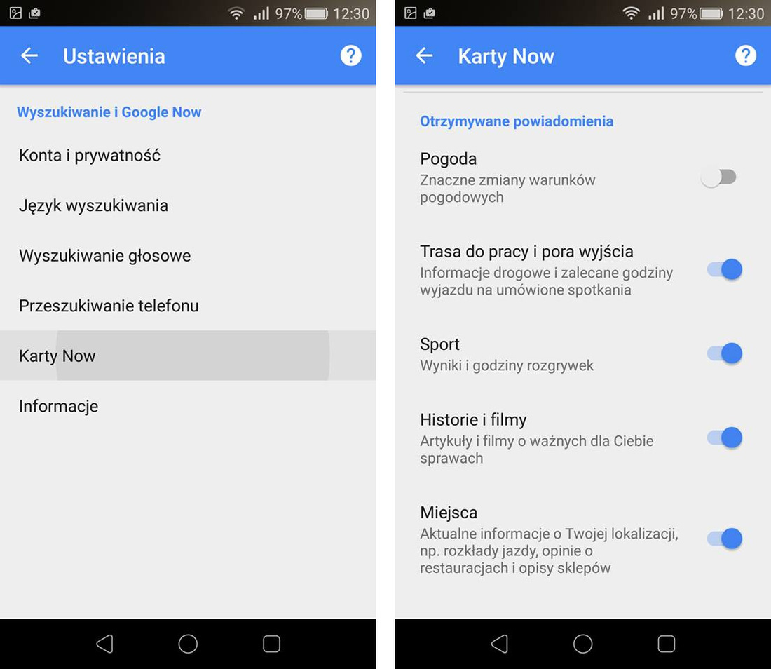 Jak Wylaczyc Powiadomienia O Pogodzie Z Google Now W Androidzie