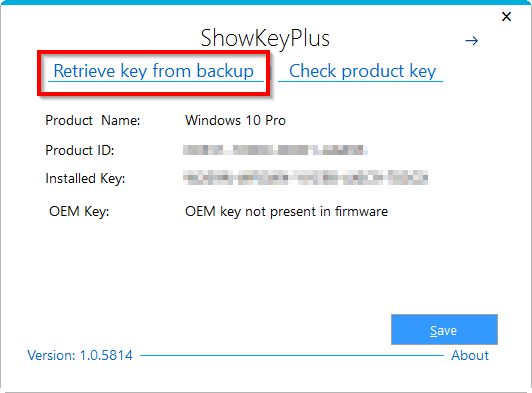ShowKeyPlus - interfejs główny