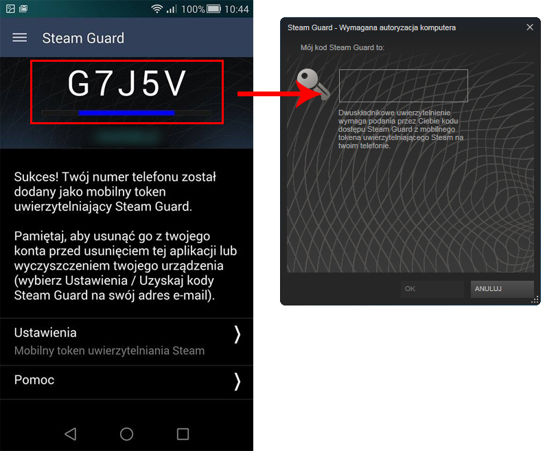 Steam Guard - uwierzytelnianie podczas logowania