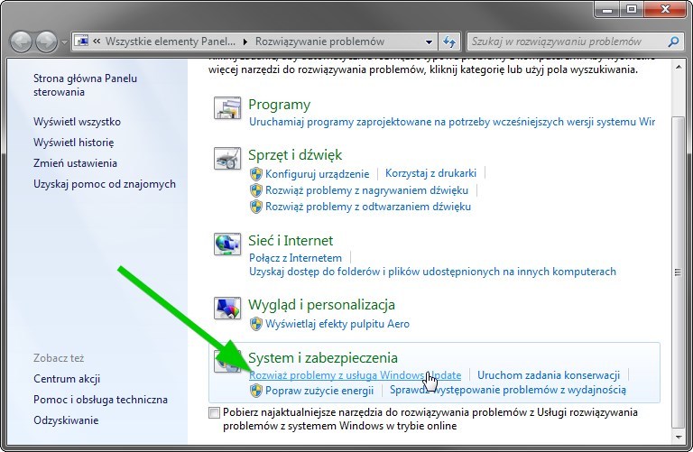 Rozwiązywanie problemów z Windows Update