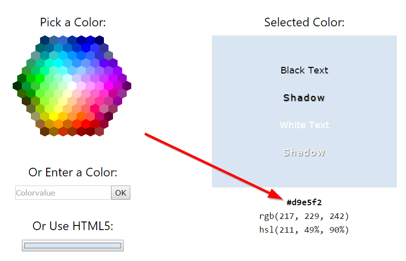 HTML Color Picker