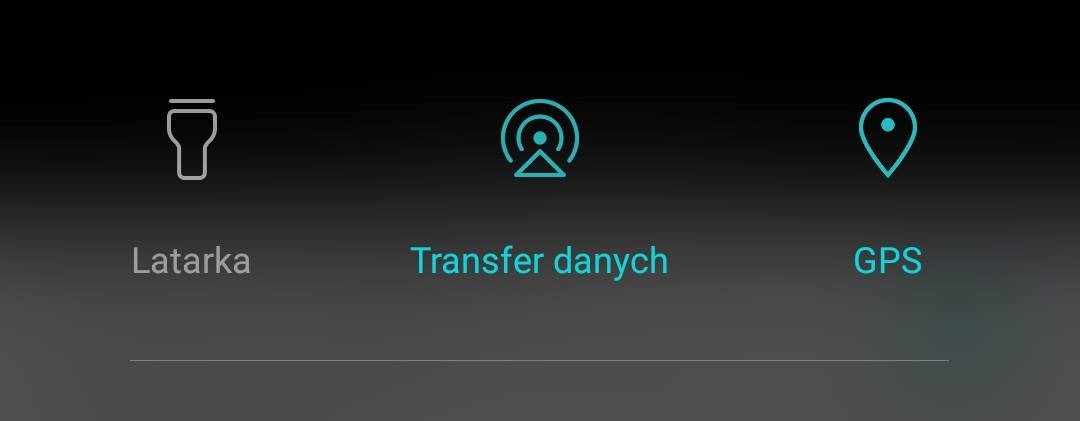 Zostaw włączony transfer danych i GPS