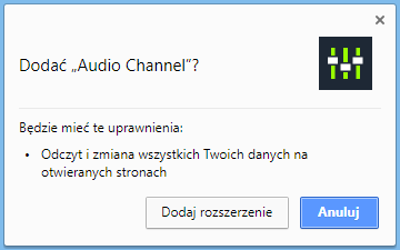 Zainstaluj rozszerzenie w Chrome