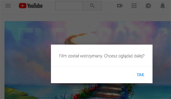 YouTube - komunikat o zatrzymanym filmie